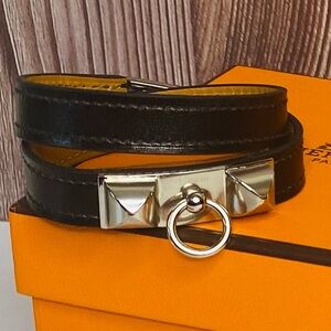 Hermès Rivale Double Tour Bracelet in size T2 (small) NWT Authentic